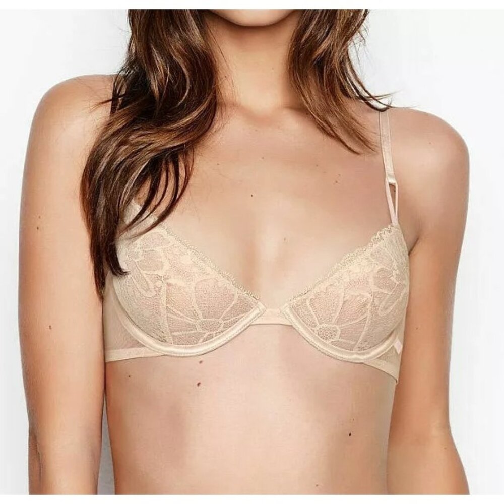 Victoria's Secret Sexy Tee Unlined Lace Demi Bra NEW